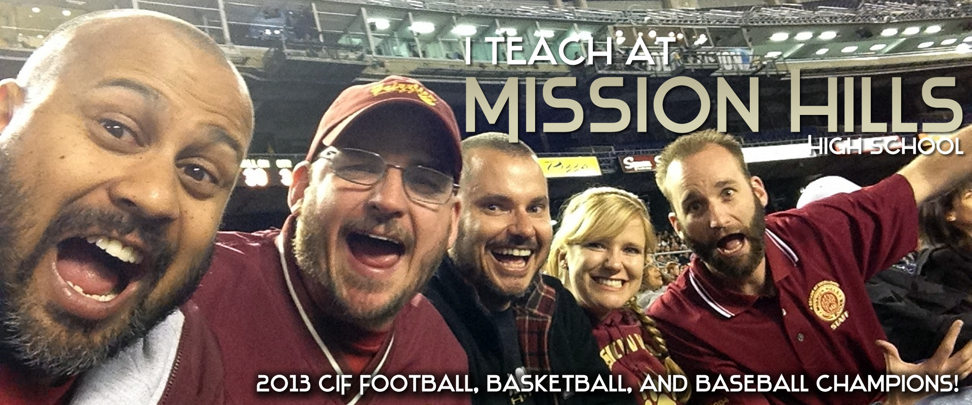 Mission Hills Math Teachers at Football Game